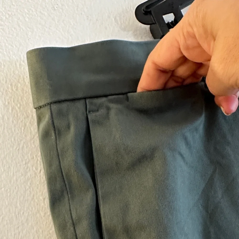 Banana Republic Men's Khakis in Forest Green - Preloved
